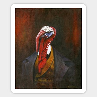 Victorian Turkey Gentleman Sticker